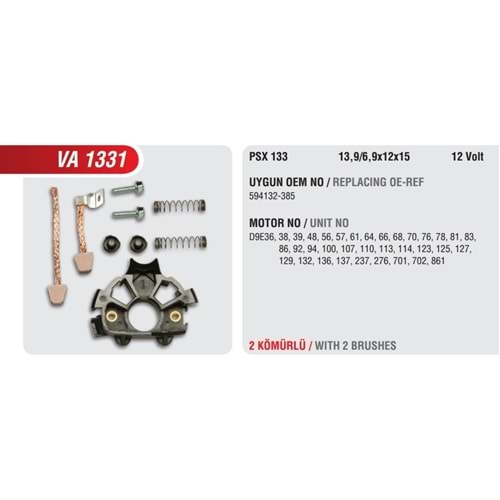 RENAULT 9 / 12 ( 2 KÖMÜRLÜ + YAYLI ) ( PSX 133 KÖMÜRLÜ )