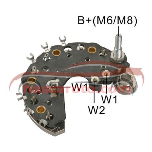RENAULT MEGANE / VOLVO 440 - 480S ( 2 BAĞLANTILI ) ( 6 / 8 mm CİV.