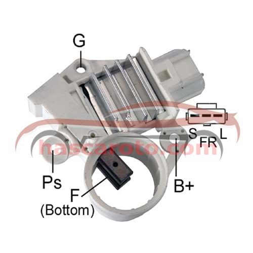 ( 12V ) F.TRANSIT / MERCURY KOMURLU ( 3 FİŞ - KÖSELİ SOKET ) ( I-FR