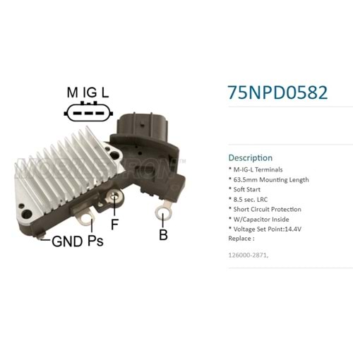 ( 12 Volt ) ( 63.5mm ) ROVER 450 ( L-IG-M )