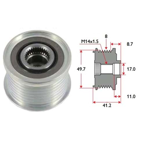 ( 8K ) CHREYSLER / JEEP GRAND CHEROKEE ( 14 x 1,5 )