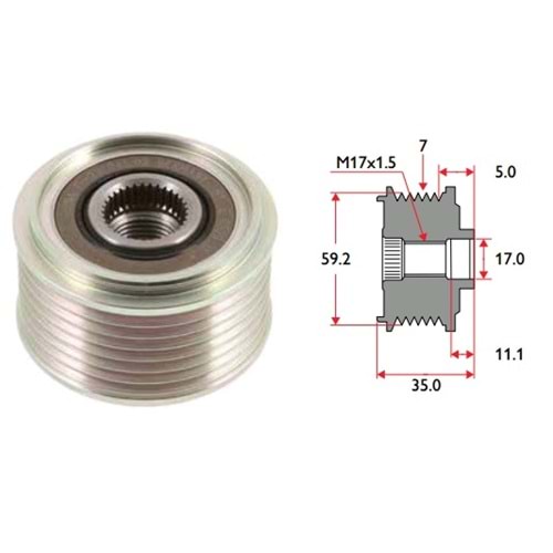 ( 7K ) FORD TRANSİT V184 ( 2002 MOD. ) ( MAKO T. ) ( 17 x 1,5 )