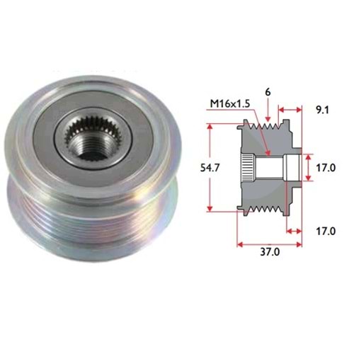 ( 6K ) FORD FOCUS ( 16 x 1,5 )