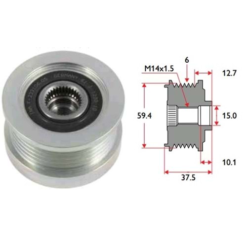( 6K ) HYUNDAİ ACCENT ERA, GETZ / ELENTRA CRDI (14x1,5)