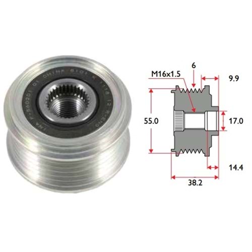 ( 6K ) HYUNDAI TUCSON, SPORTAGE, SANTA FÉ, SORENTO (16x1,5)