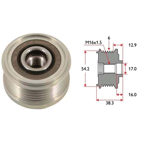( 6K ) CITROEN C5 / PEUGEOT 406 / VOLVO / CHREYSLER ( 16x1,5 )