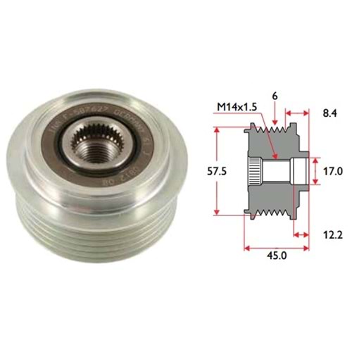 ( 6K ) TOYOTA / OPEL / JEEP CHOROKE ( 14 x 1,5 )