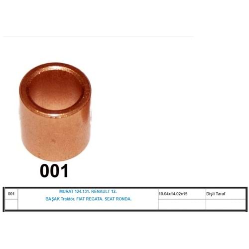 ( DİŞLİ TARAF ) MURAT 124, 131 / RENAULT 12