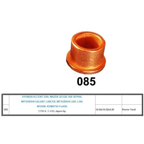 ( KÖMÜR TARAF ) HYUNDAI ACCENT ERA MAZDA 323 626 MITSUBISHI L200 L300