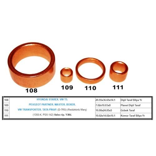 ( SET ) HYUNDAI STAREX. T5. (D-7RS) (Redüktörlü Marş)