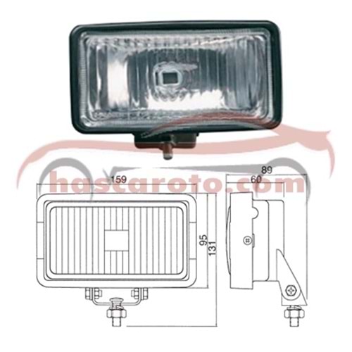 ( 77*142 ) KABİN FARI ( ORTA BAĞLANTILI ) ( PLASTİK GÖVDELİ ) Sİ