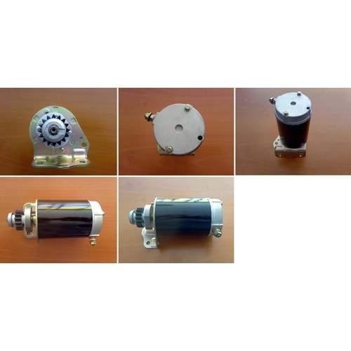 ( 12 Volt / 0,0 Kw. / 16 DİŞ ) ÇİM BİÇME MOTORU - SAÇ AYAKLI ( TERS