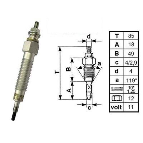 ( 12V ) MITSUBISHI L200, L300 ( 98 - ) ( E.M. )