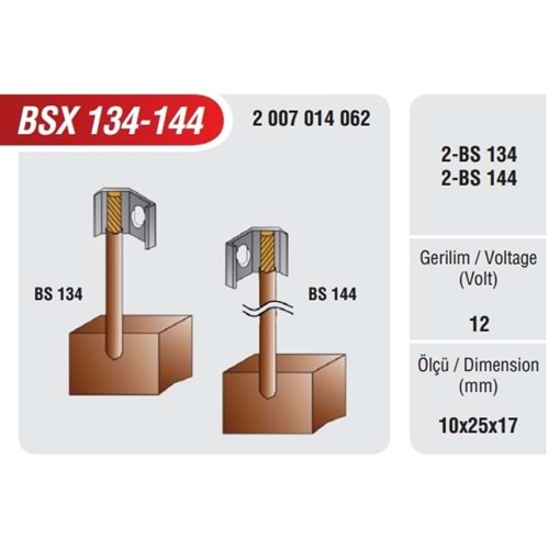 ( 12V ) (10X25X17) FORD / IVECO / FIAT TRAKTÖR / MERCEDES KAMYON