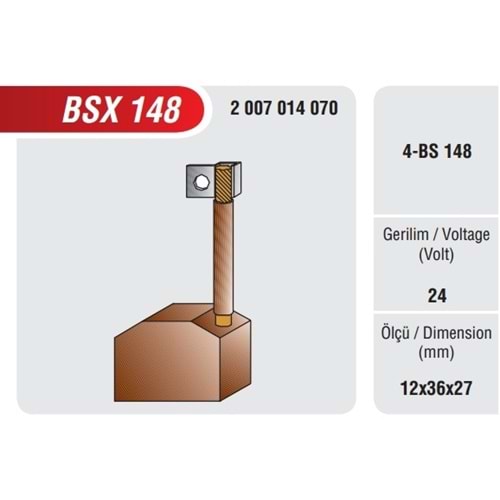 ( 24V ) (12X36X27) DAF / MERC./ MAN / SCANIA ( ÜST TEK KABLO ) MARŞ