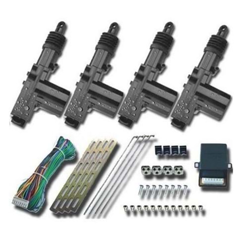 ( 12V ) KUMANDASIZ MERKEZİ KİLİT ( 4 KAPI ) ( SET )