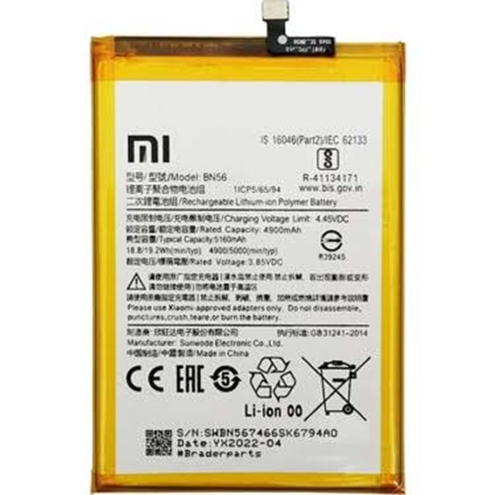 Xiaomi Redmi 9A 9C Batarya