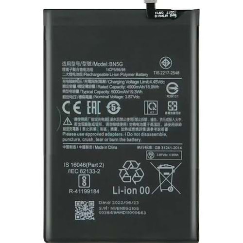 Xiaomi Redmi 10C Bn5G Batarya