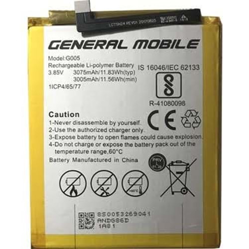 General Mobile Gm8 Batarya