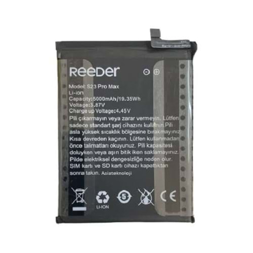 Reeder S23 Max Pro Batarya