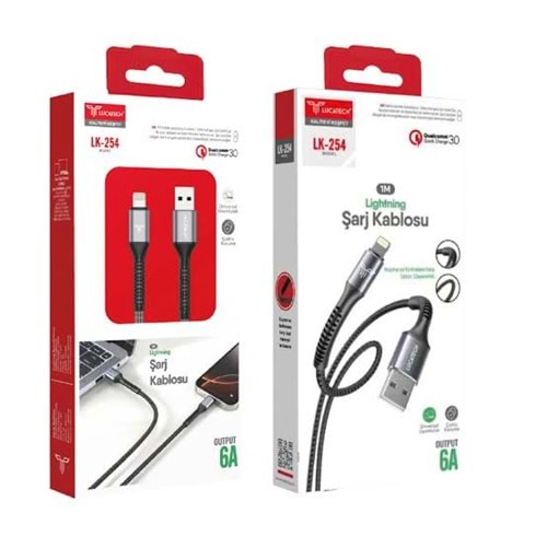 Lucatech Lk-254 Lightning Usb Şarj Kablosu