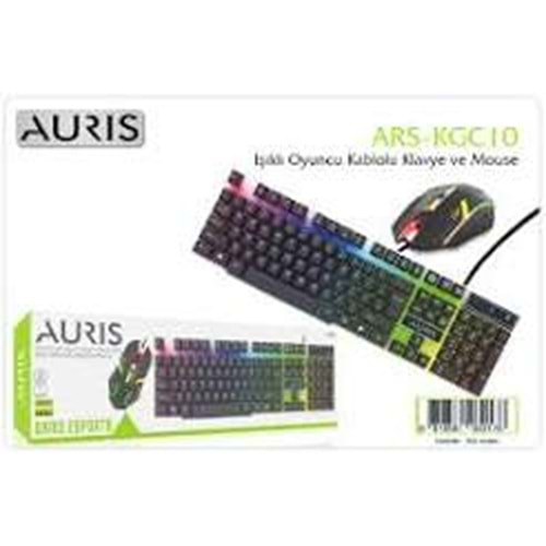 Auris KGC10 Oyuncu Set Klavye