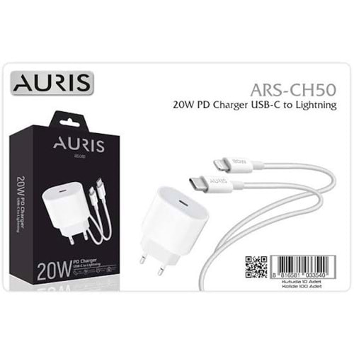 Auris Ars-CH50 20W Lightning Şarj Set