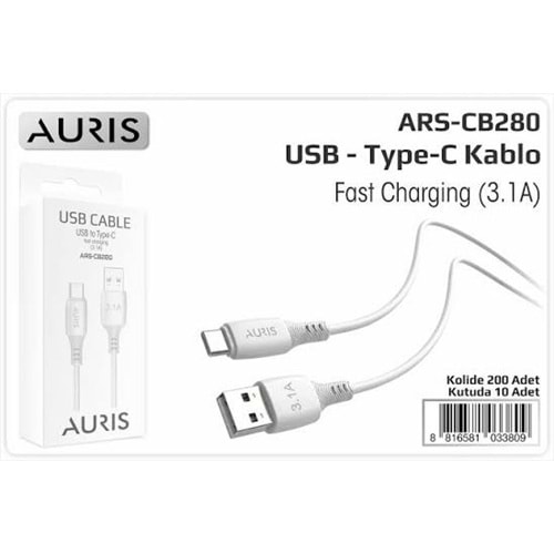 Auris CB280 3.1 Type C Usb Şarj Kablosu
