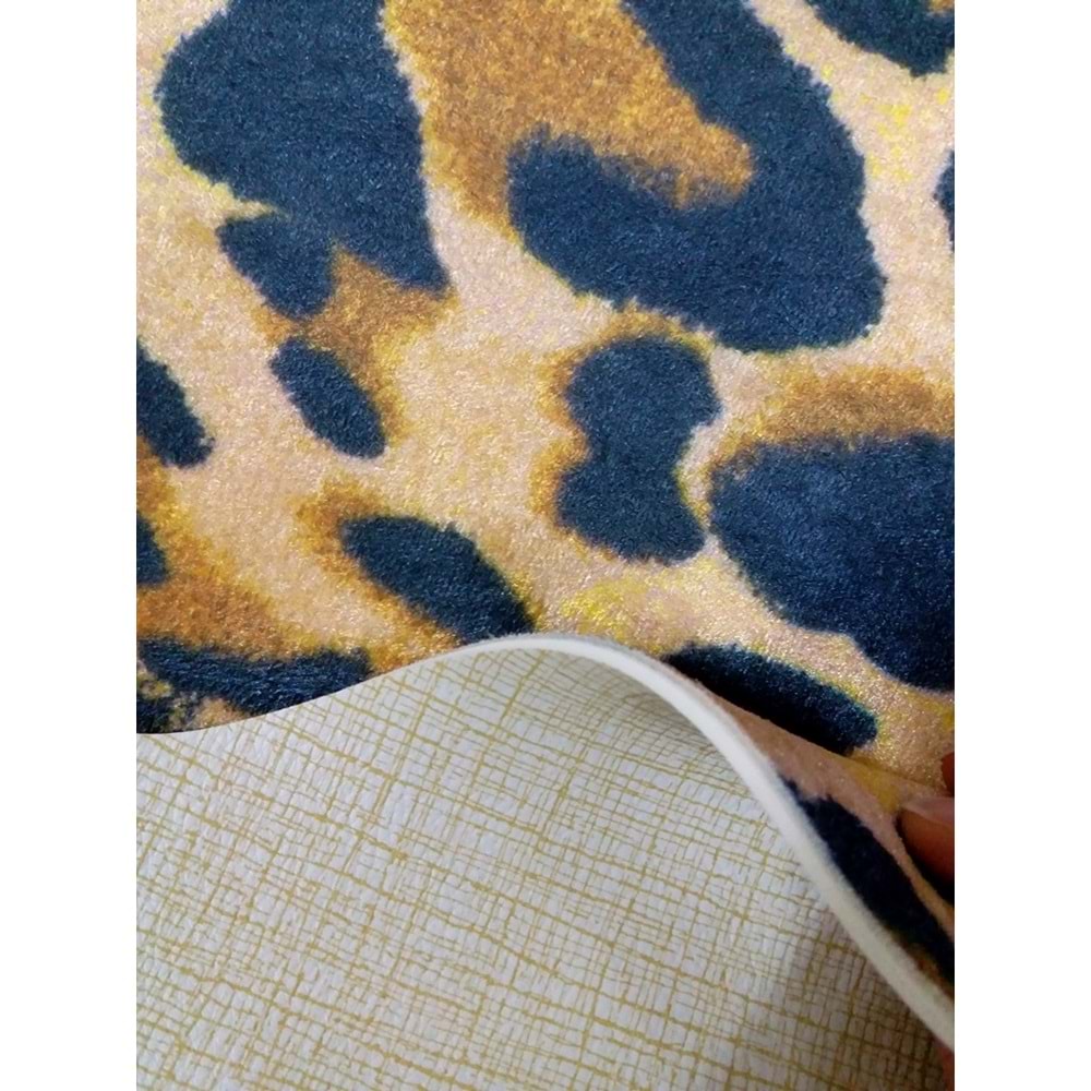 Acassia Home Baskılı Kaymaz Deri Taban Leopar Post (160x200)