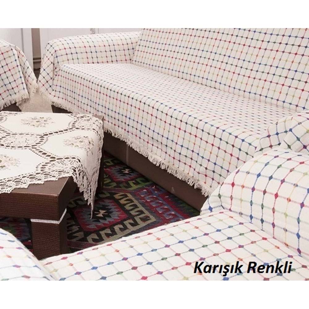 Buldan Pamuklu Maxi Koltuk-Çekyat Örtüsü (180x300)