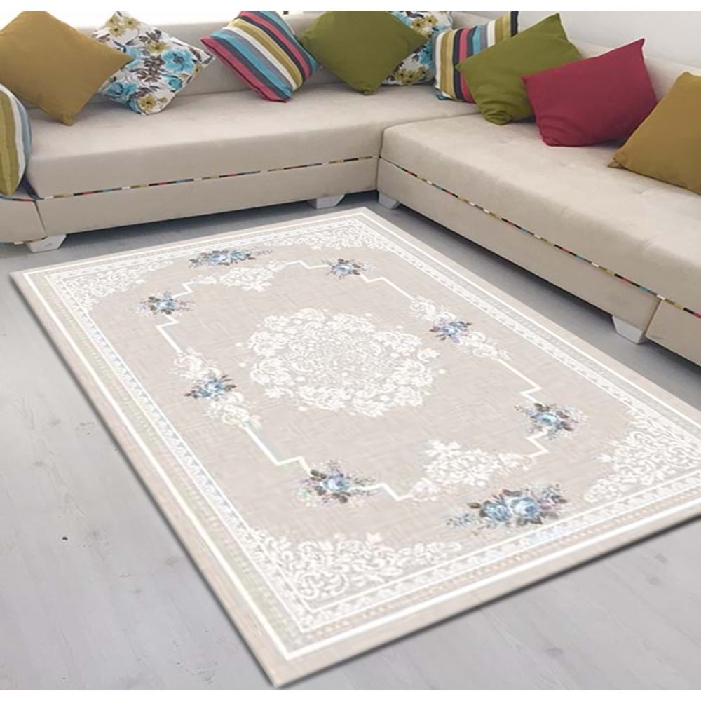 Brillant Latex Kaymaz Taban Halı-GARDEN HL11172.103-(130x190)