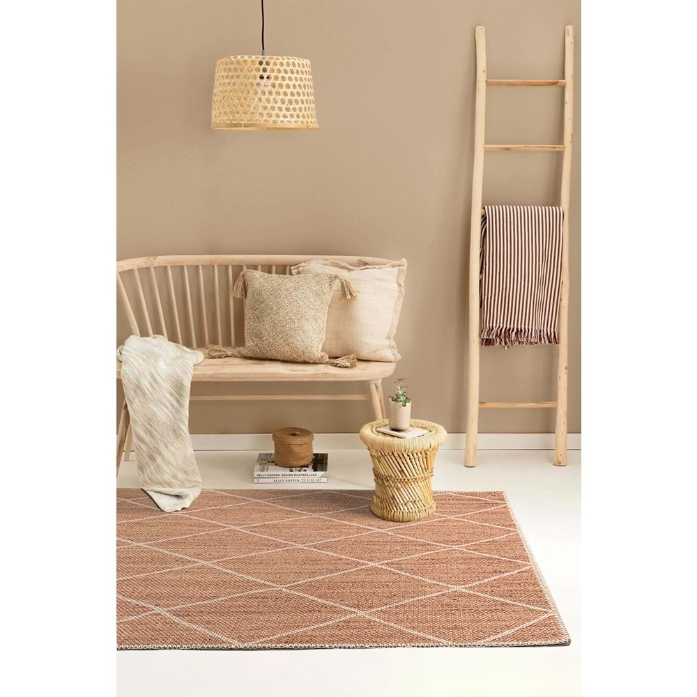 Mandaş Halı Jutz JZ07 White Doğal Jüt Kilim - 80X150CM