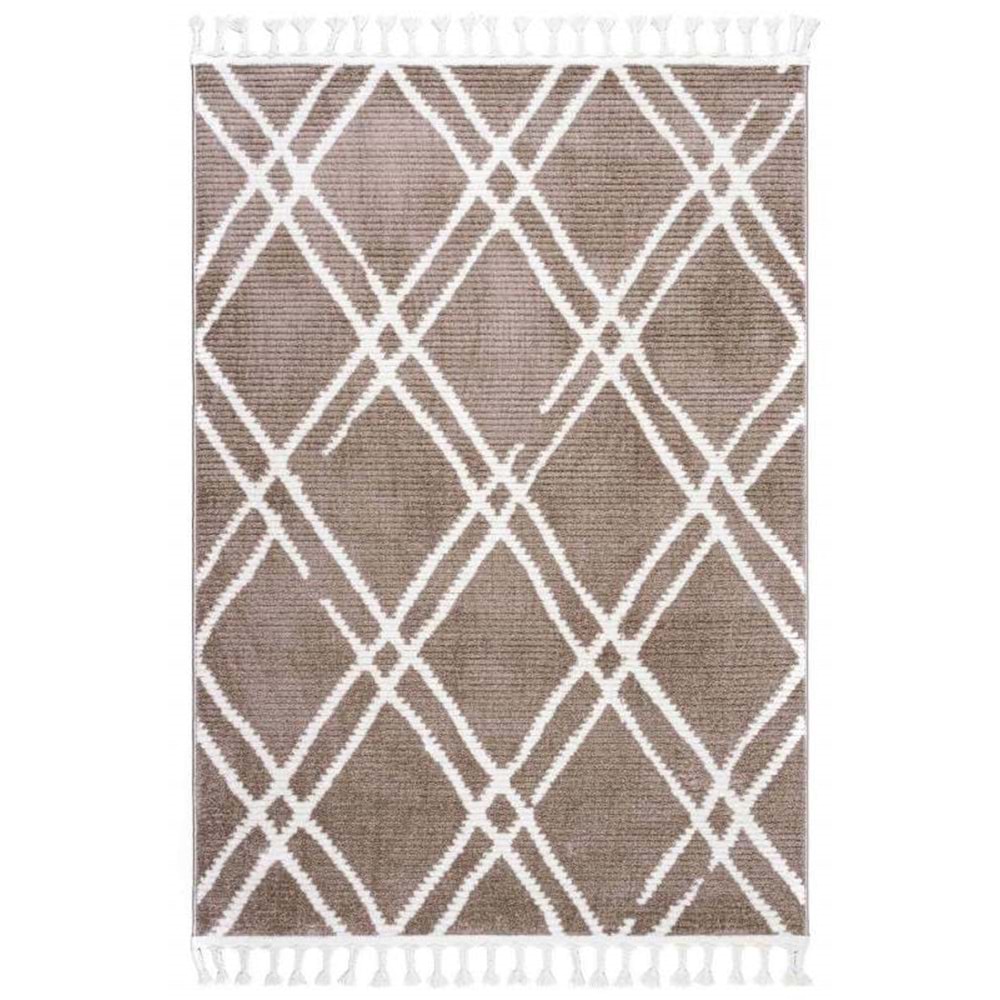 Mandaş Halı Cool CL04 Beige İskandinav Peluş Dokulu Makine Halısı - 80X150CM