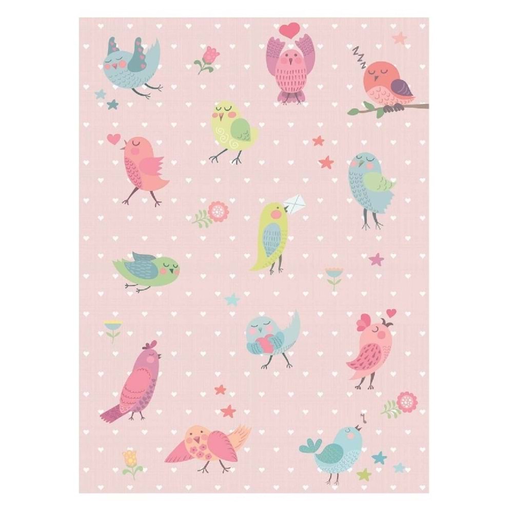 Brillant İpek Latex Kaymaz Taban Çocuk Halısı-BIRD HJ11715.801-(160x230)