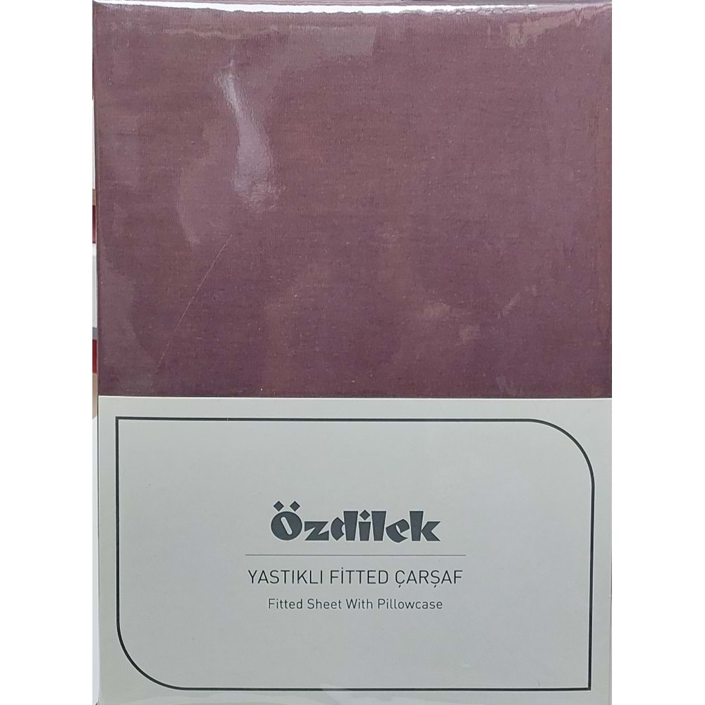 Özdilek Colourist Fitted Lastikli Tek Kişilik Çarşaf Seti (100x200)-Mürdüm