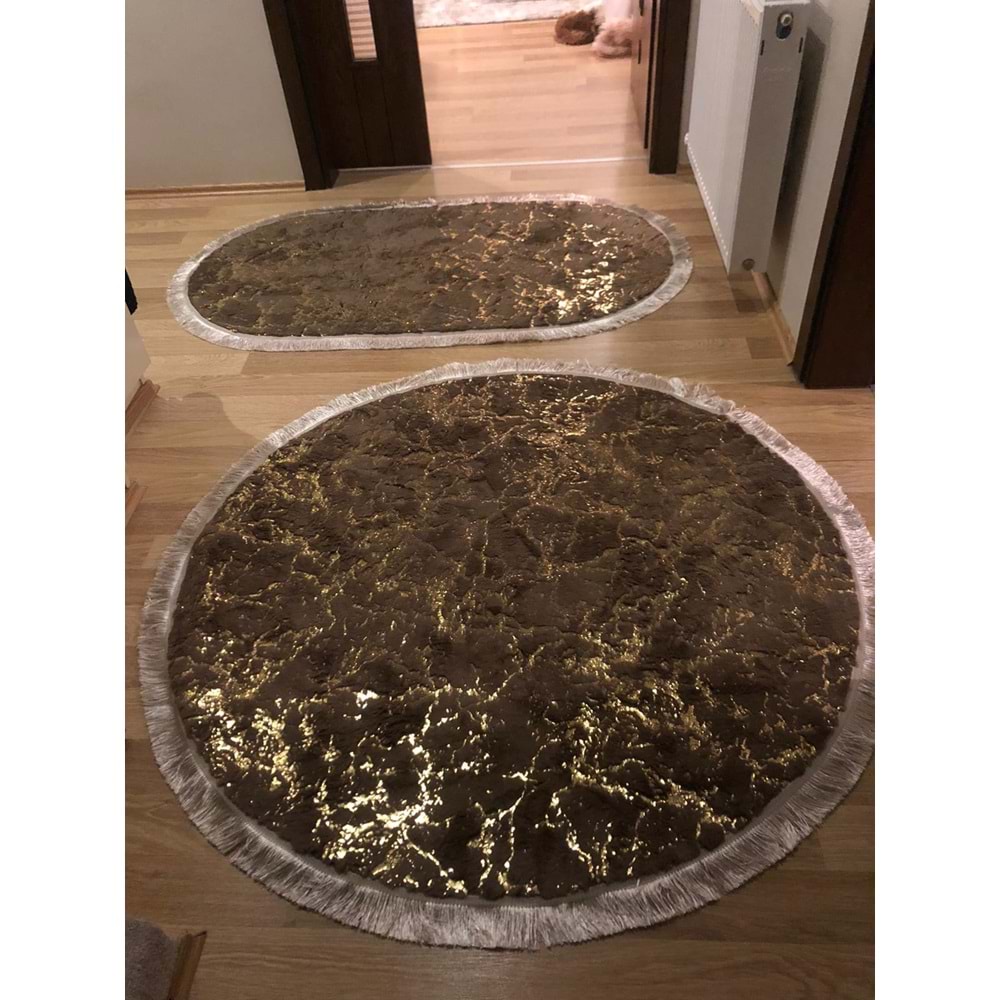 Mandaş Tekstil Simli Lüks Peluş Tavşan Tüyü Post Halı M2 (A+ Kalite)-Özel Ebat