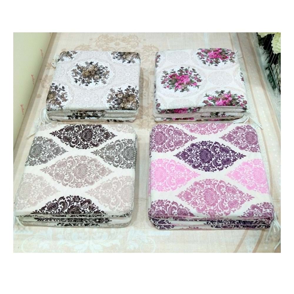 Mandaş Tekstil Sandalye Minderi, Bağcıklı Sandalye Minderi (38x38)