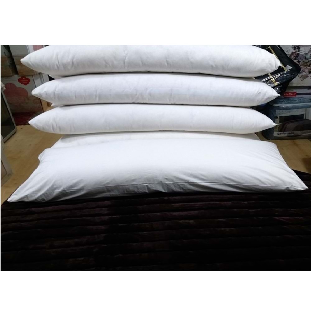 Karı Koca Yastığı 50x150+Yastık Kılıfı, Pamuklu, Double Size Uzun Maxi Boy Yastık (50x150)