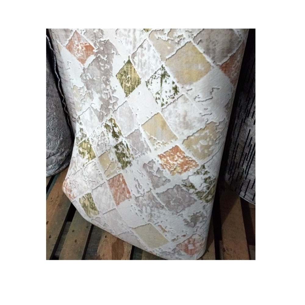 Aksu Kaymaz Taban Kesme Halı, Yolluk (En 80cm)-Sedir Vizon