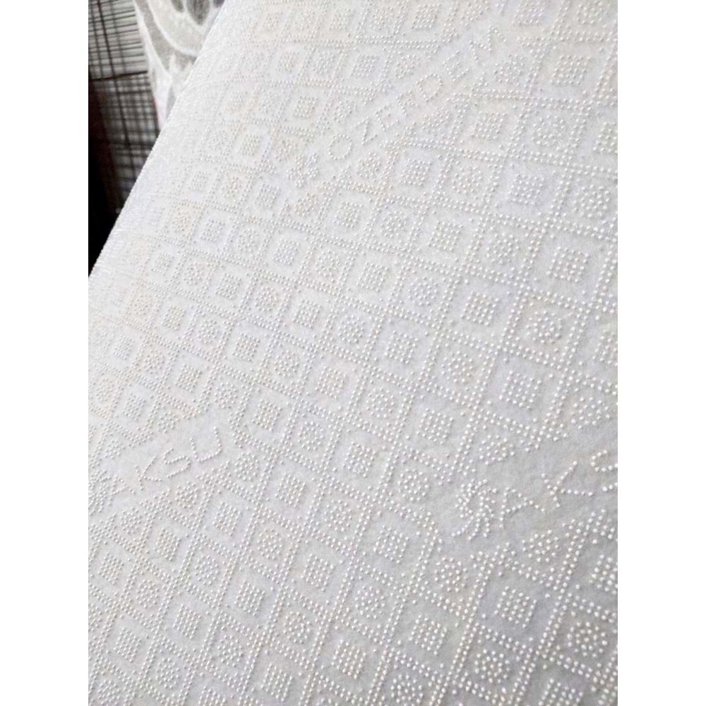 Aksu Kaymaz Taban Kesme Halı, Yolluk (En 80cm)-Sedir Vizon