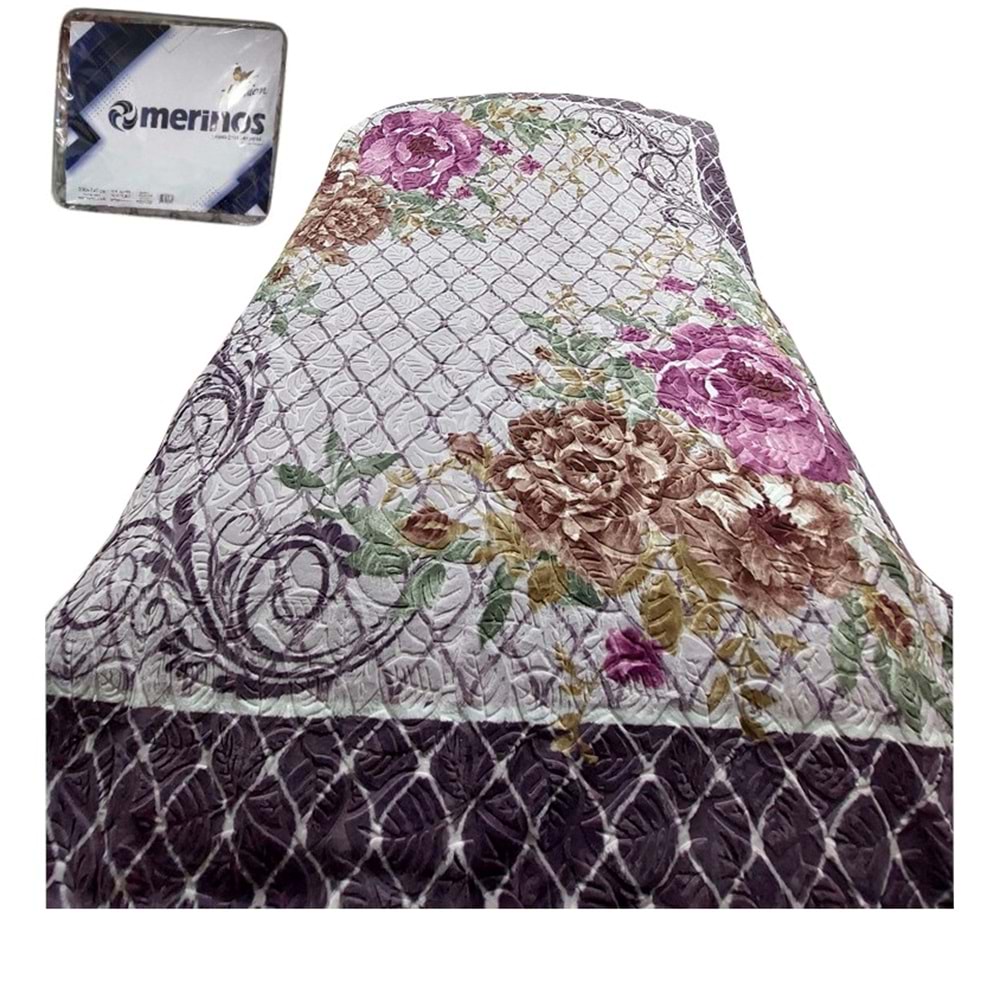 Merinos Fashion Çift Kişilik Vizon Battaniye (200x240)-Abel Mor