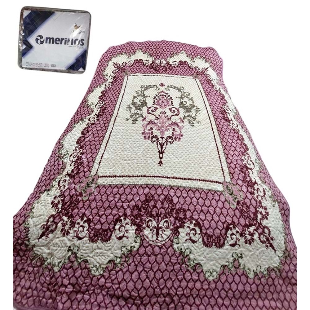 Merinos Fashion Tek Kişilik Vizon Battaniye (155x215)-Jade Pembe