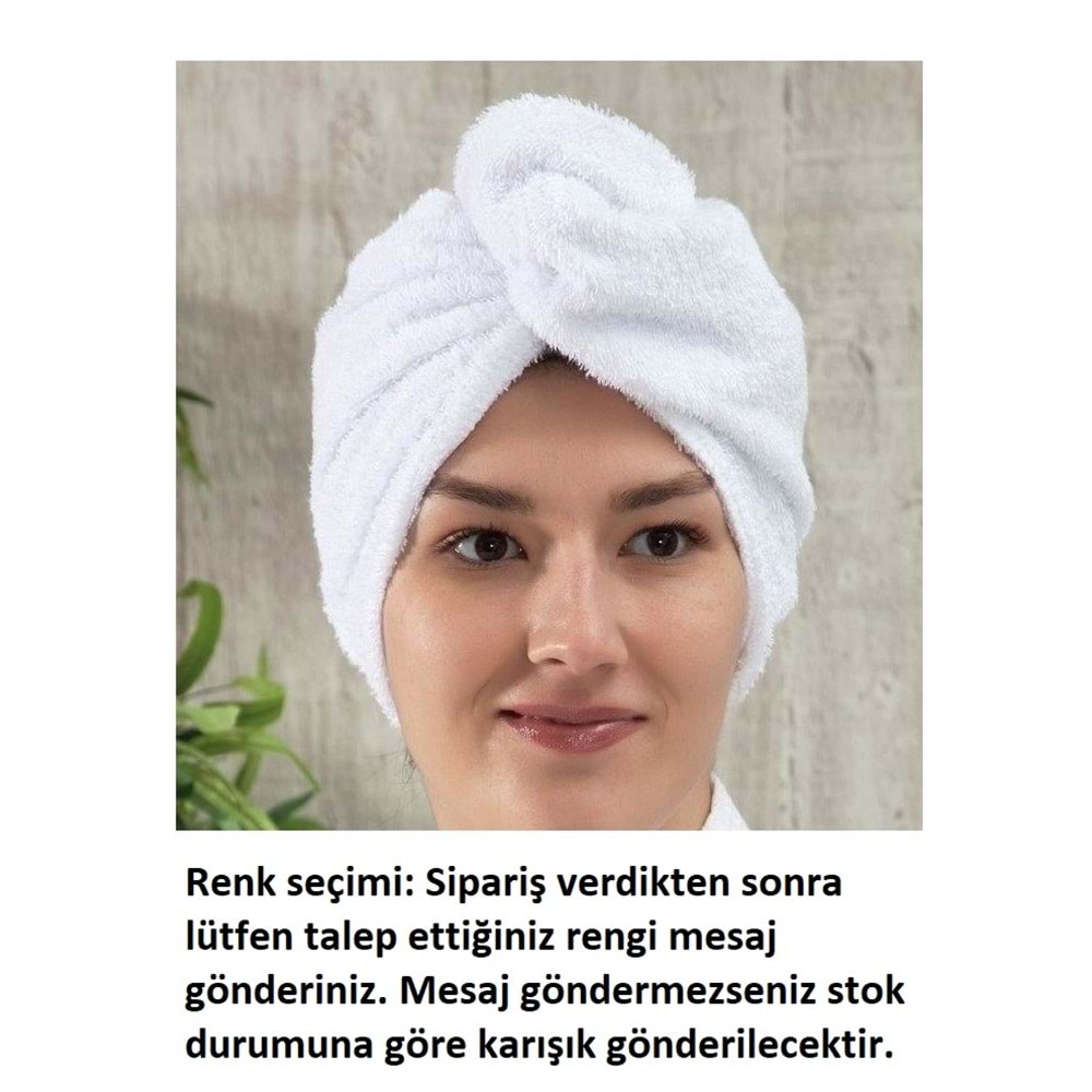 1 Adet Gold Kulcu Pamuk Dokuma Havlu Saç Bonesi