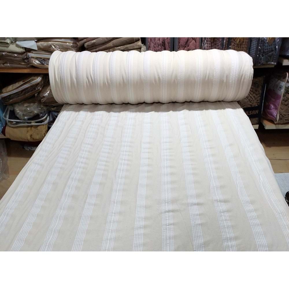 Buldan Çarşaflık Kumaş (En 250cm) Naturel %100 Pamuk Metrelik
