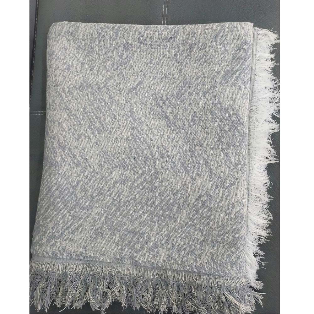 Pamuklu Kaymaz Alaca Maxi Boy Kolları Kapatan Koltuk Örtüsü (170x320)