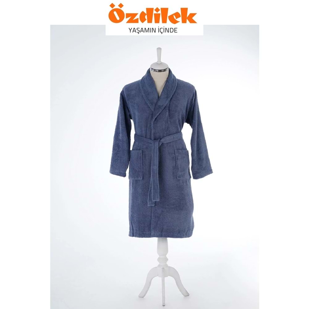 Özdilek Tek Bornoz Şalyaka-Colourist İndigo (XXL Beden)