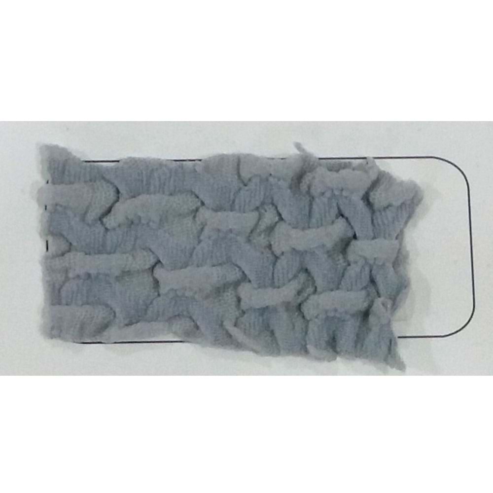 1 Adet Altın Yonca Makarna Desen (Pıtırcık) Maxi Çekyat Koltuk Örtüsü-Gri