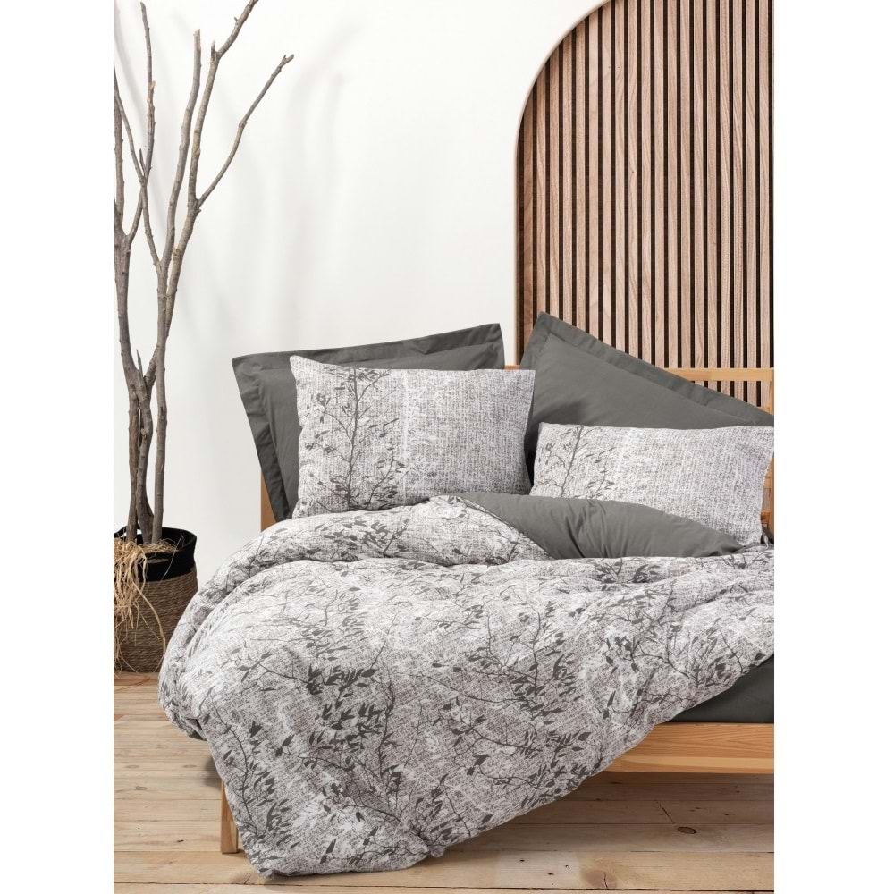 Cotton Box Dual Çift Kişilik Nevresim Takımı Odın Kahve