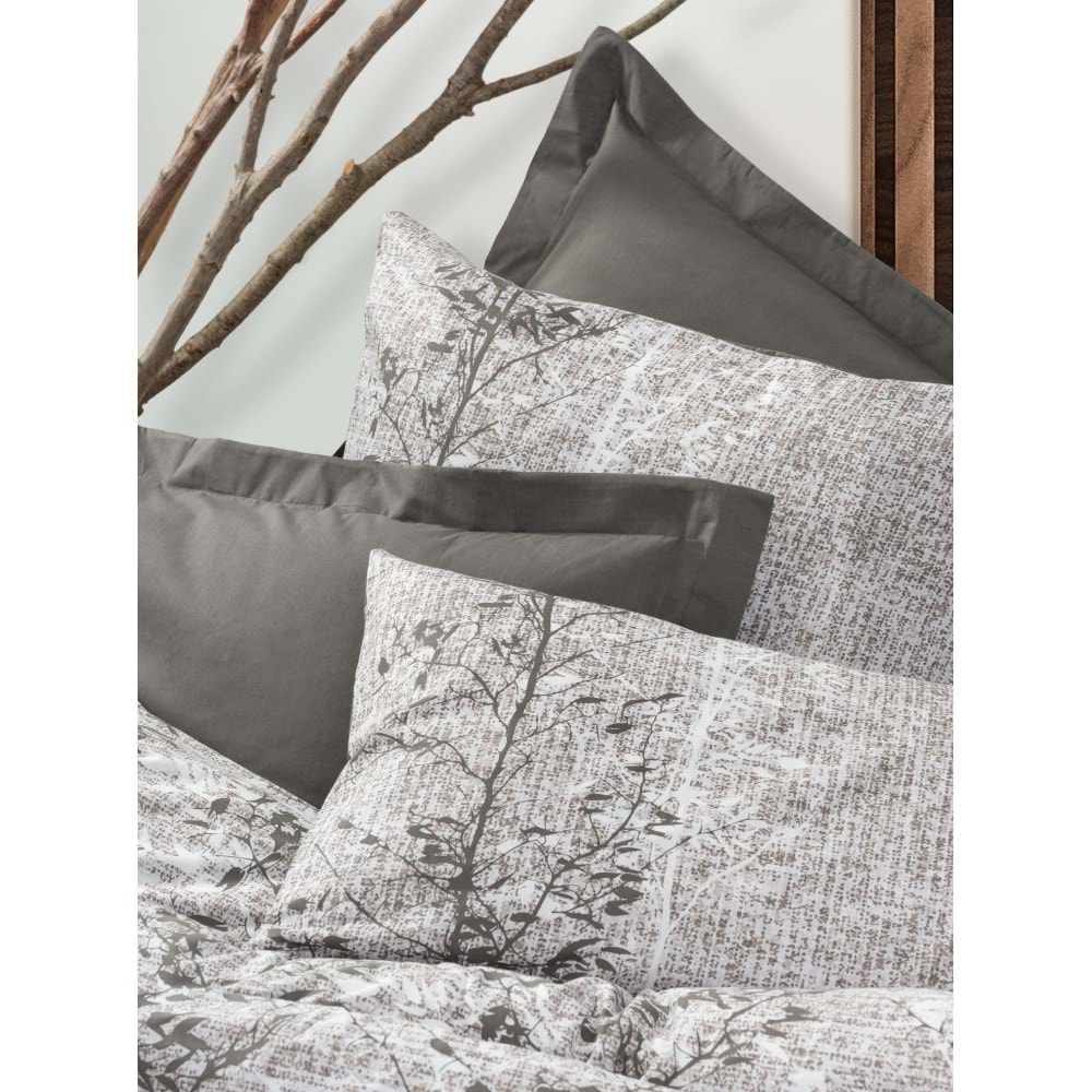 Cotton Box Dual Çift Kişilik Nevresim Takımı Odın Kahve