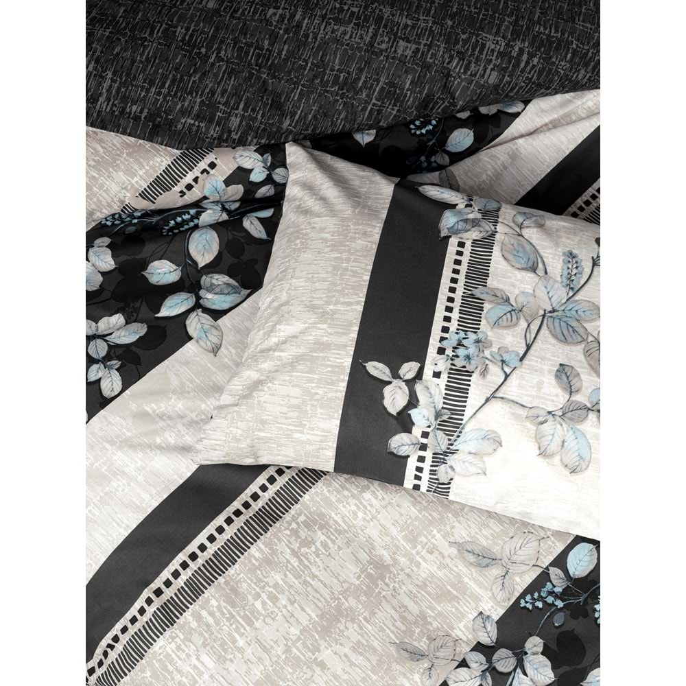 Cotton Box Rnf Modeline Tek Kişilik Nevresim Takımı Lehlare Antrasit